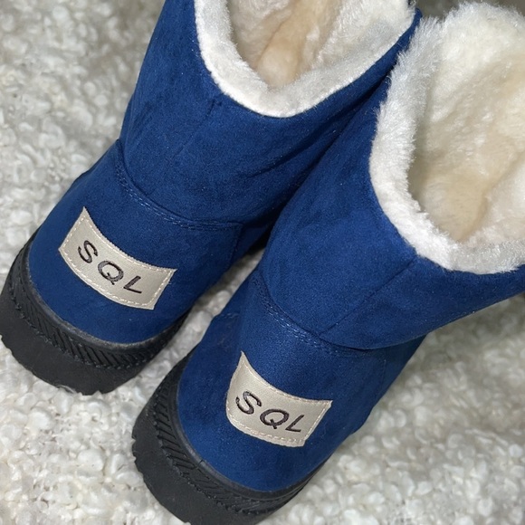 SQL Fur Blue Boots Size 40 - Picture 8 of 10